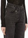 Criss Cross Upsized Jeans Black - AGOLDE - BALAAN.