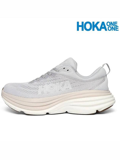 Bondi 8 Low Top Sneakers Light Grey - HOKA ONE ONE - BALAAN 2