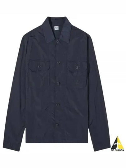 Chrome R Pocket Over Long Sleeve Shirt Navy - CP COMPANY - BALAAN 2