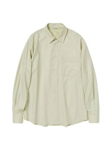 Long sleeve shirt SUPERLIGHTWOOLSHIRTA23AS01OSLIGHTKHAKI Free LIGHT KHAKI - AURALEE - BALAAN 1