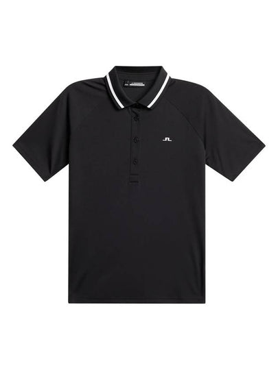 Gunilla Polo Short Sleeve T-Shirt Black - J.LINDEBERG - BALAAN 2