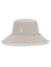 Women s ear shaped bucket hat 8634LXAH BEIGE - BLACK&WHITE - BALAAN 2