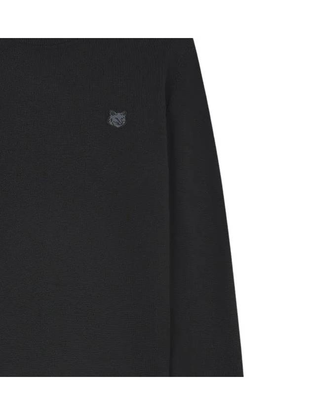 Fox Head Patch Regular Knit Top Black - MAISON KITSUNE - BALAAN 3