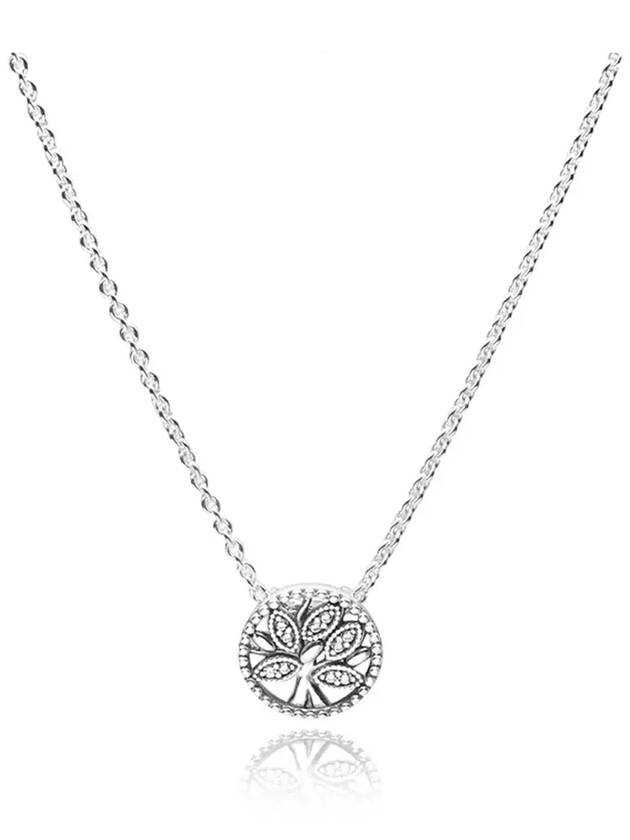 Sparkling Tree Of Life Necklace Silver - PANDORA - BALAAN 4