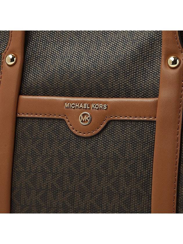 Beck Large Logo Tote Bag Brown - MICHAEL KORS - BALAAN 8