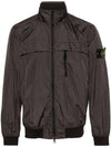 Compass Badge Pleated Windbreaker Grey - STONE ISLAND - BALAAN 2