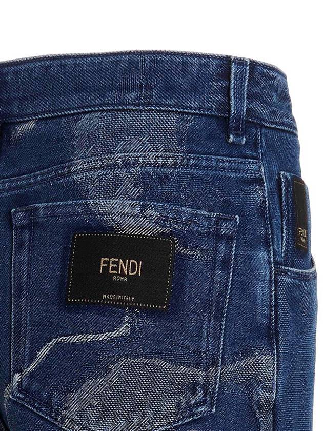 Moonlight Denim Straight Jeans - FENDI - BALAAN 7