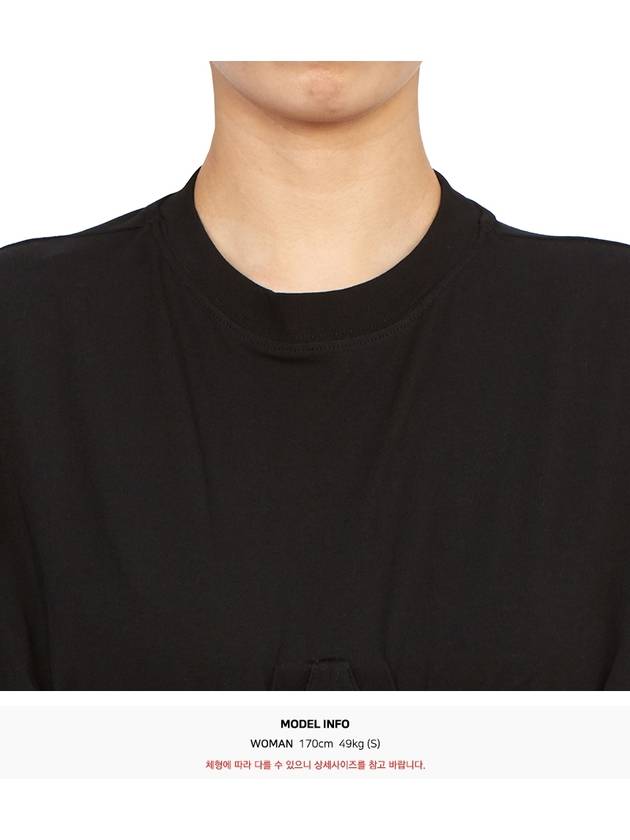 Le Caraco Crop Short Sleeve T-Shirt Black - JACQUEMUS - BALAAN 6