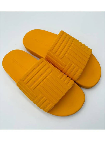 Intrecciato Rubber Slippers Orange - BOTTEGA VENETA - BALAAN 2