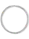 LV Mosaic Necklace Silver - LOUIS VUITTON - BALAAN 2