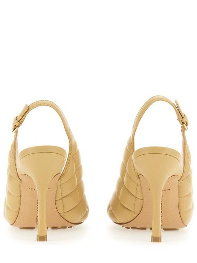 Padded Leather Sling Bag Heel Beige - BOTTEGA VENETA - BALAAN 4