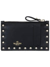 Rockstud Card Wallet Black - VALENTINO - BALAAN 2