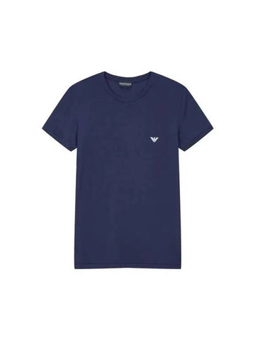 UNDERWEAR Men s Mini Logo Soft Lounge T Shirt Marine 270665 - EMPORIO ARMANI - BALAAN 1