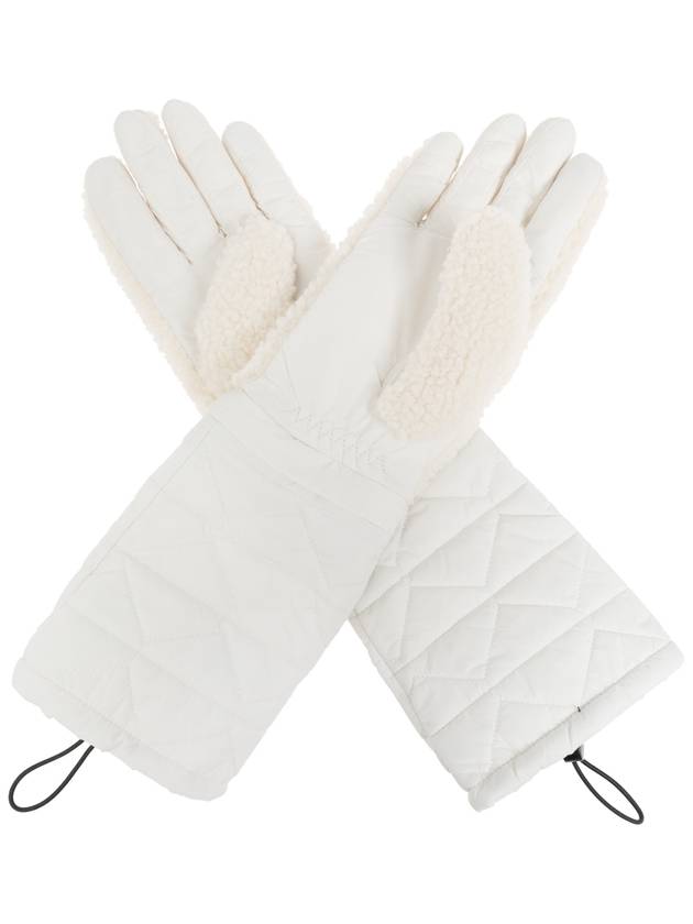 UGG Gloves With Faux Fur, Women's, Cream - UGG - BALAAN 4