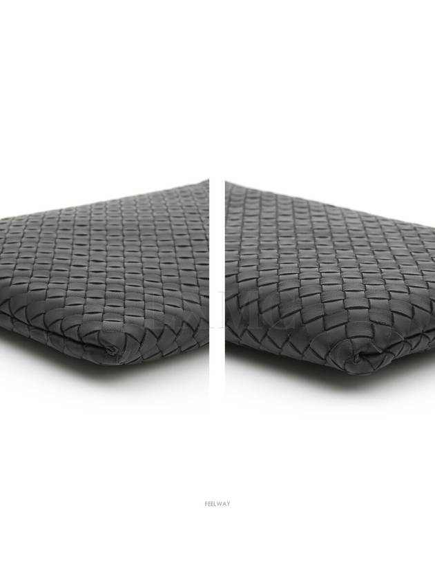 Intrecciato Black Zipper Clutch 522430 Pouch - BOTTEGA VENETA - BALAAN 6