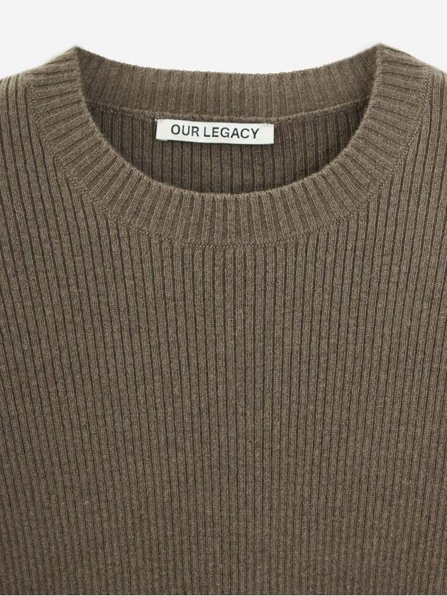 Ribbed Knit Merino Wool Sweater - OUR LEGACY - BALAAN 3