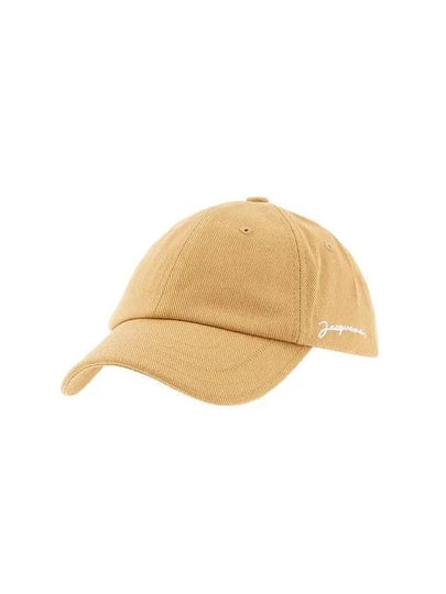 La Casquette Embroidered Logo Ball Cap Beige - JACQUEMUS - BALAAN 2