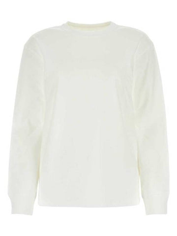 Logo Print Long Sleeve T-Shirt White - ALEXANDER WANG - BALAAN 1