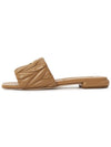 Matelasse Nappa Leather Slippers Caramel - MIU MIU - BALAAN 4