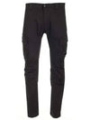 Stretch Sateen Ergonomic Lens Cargo Straight Pants Black - CP COMPANY - BALAAN 2