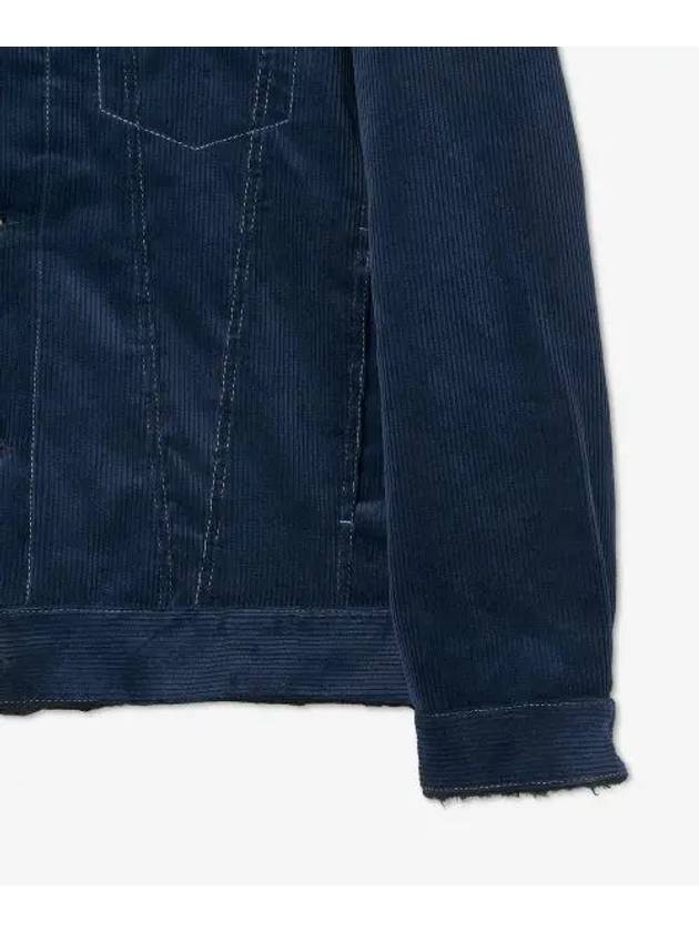 Fur Collar Denim Jacket Blue - MARNI - BALAAN 5