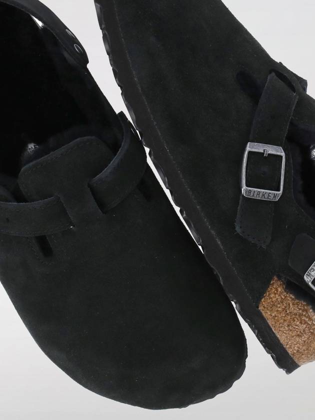 Tokio Shearling Suede Sandals Black - BIRKENSTOCK - BALAAN 5