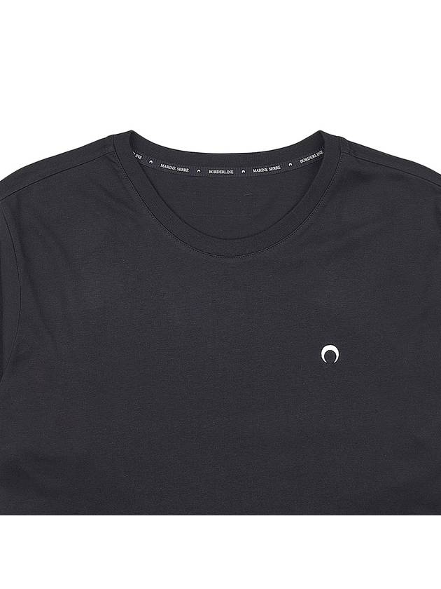 Moon logo embroidered shortsleeved Tshirt T129M JERCO002100 - MARINE SERRE - BALAAN 3
