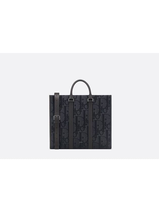 Maxi Oblique East West Tote Bag Black 1ESSH232YXL H03E - DIOR - BALAAN 1