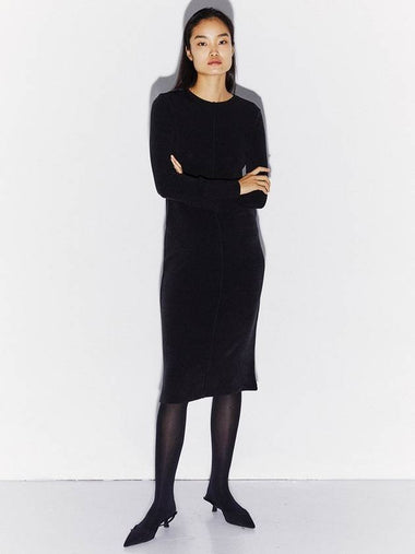 Front Back Knit Dress Black - KIMDOH - BALAAN 1