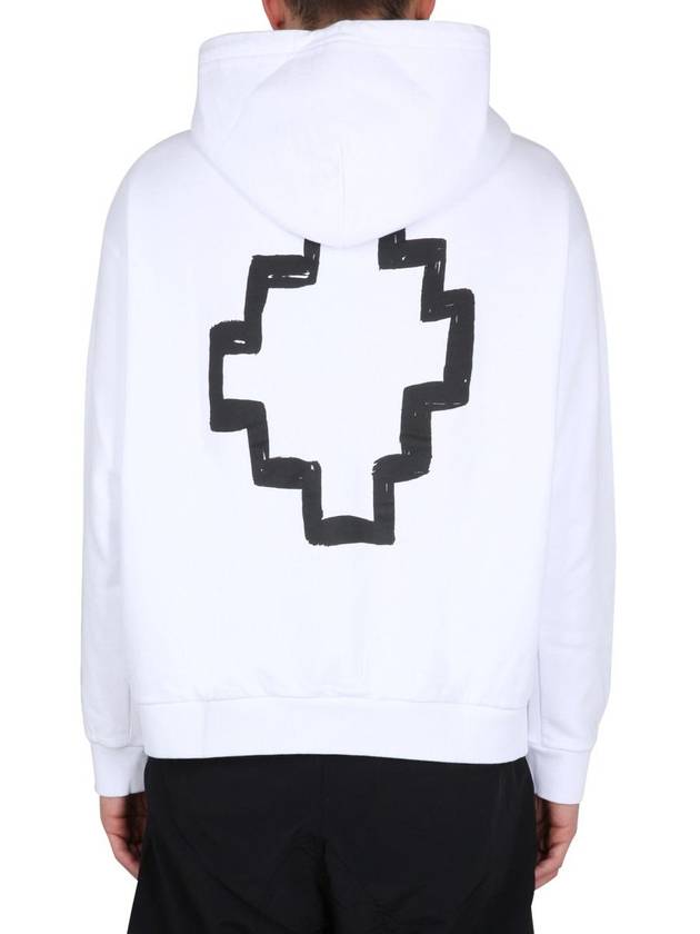 cross motif hood white - MARCELO BURLON - BALAAN 4