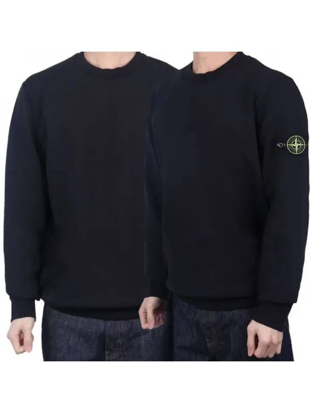 Wappen Patch Garment Dyed Sweatshirt Black - STONE ISLAND - BALAAN 2