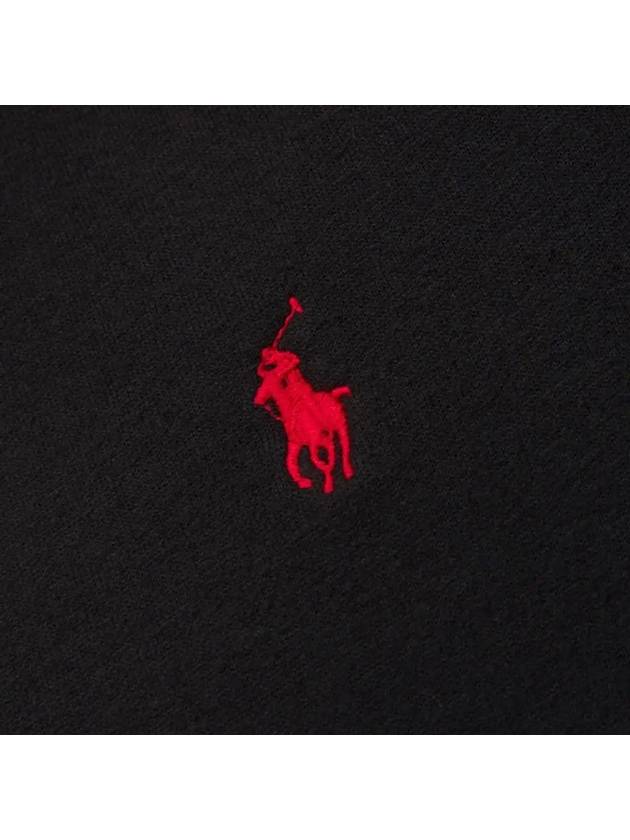 Embroidered Logo Pony Crew Neck Sweatshirt Black - POLO RALPH LAUREN - BALAAN 5