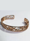 Cima 18kt rose gold diamond skeleton bangle cuff bracelet - DAMIANI - BALAAN 4