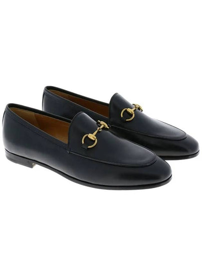 Women's Jordaan Horsebit Leather Loafers Black - GUCCI - BALAAN 2