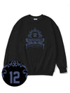 Modelo Indigo Blue Overfit Sweatshirt Black - MONSTER REPUBLIC - BALAAN 3