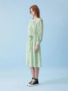 Slim puff rayon print middle dress 031 - VOYONN - BALAAN 6