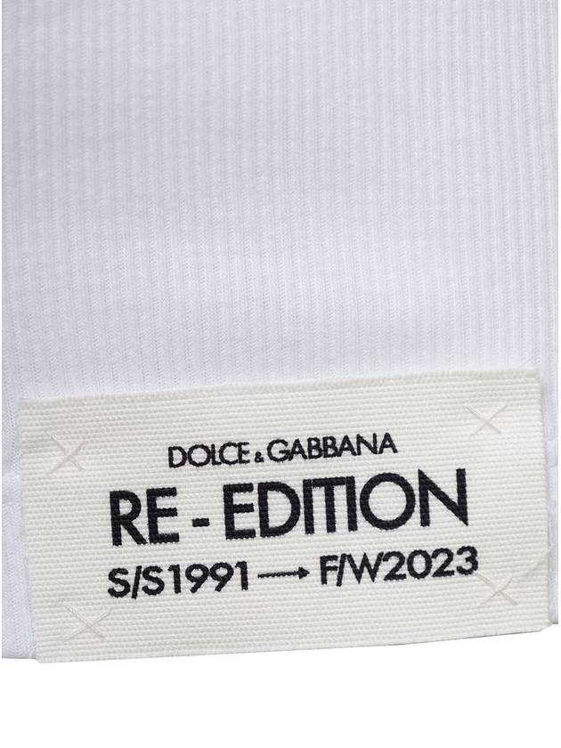 23 fw White Cotton Tank Top M8E98JONO02W0800 B0480746047 - DOLCE&GABBANA - BALAAN 4