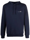 Item H Small Logo Cotton Hoodie Navy - A.P.C. - BALAAN 2