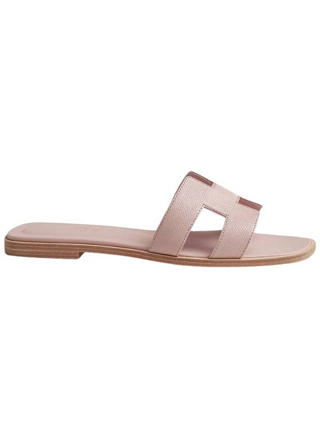 Women s Oran Sandals Calfskin Pink Beige - HERMES - BALAAN 5