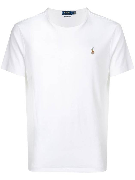 Pony Embroidered Logo Short Sleeve T-Shirt White - POLO RALPH LAUREN - BALAAN 1