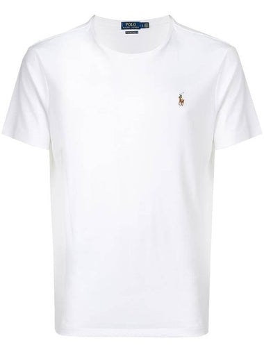 Embroidered Logo Pony Short Sleeve T-Shirt White - POLO RALPH LAUREN - BALAAN 1