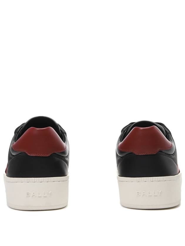 Raise Leather Low Top Sneakers Black - BALLY - BALAAN 7