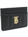 Quilted Leather Lola Card Case Black Light Gold - BURBERRY - BALAAN 2