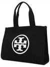 Ella Canvas Large Tote Bag Black - TORY BURCH - BALAAN 3