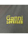 Love Club Organic Cotton Short Sleeve T-Shirt Grey - GANNI - BALAAN 5