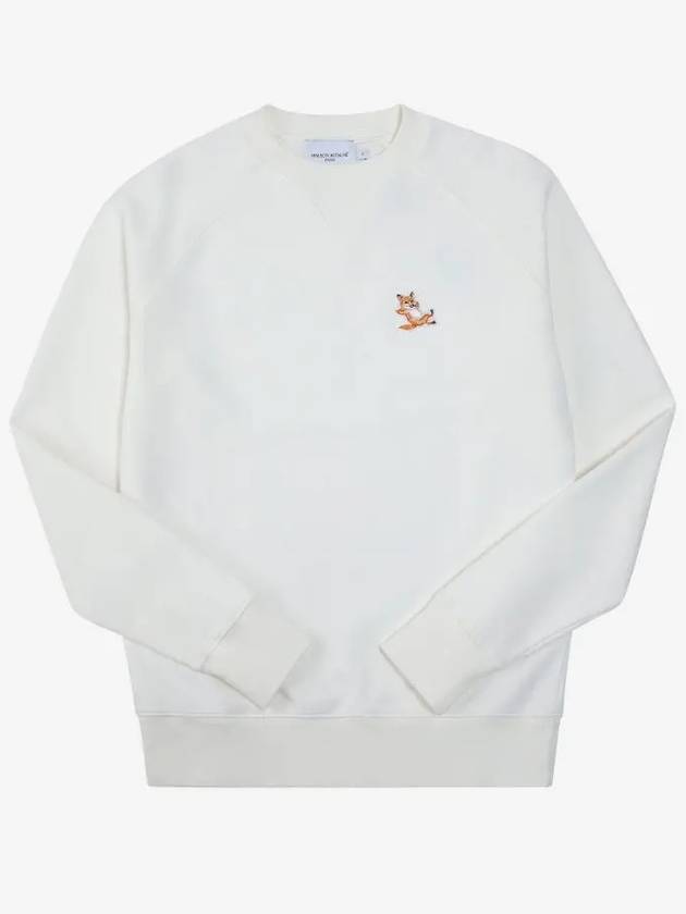 Chillax Fox Patch Classic Sweatshirt Ecru - MAISON KITSUNE - BALAAN 3