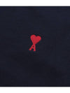 Small Heart Logo Sweatshirt Navy - AMI - BALAAN 6