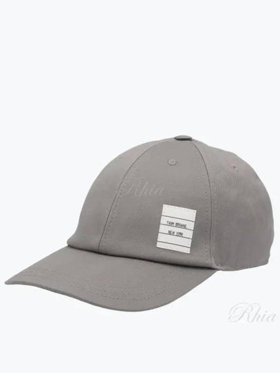 Classic Logo Patch Ball Cap Grey - THOM BROWNE - BALAAN 2