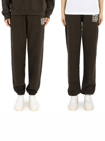 EXERCISE OFTEN Jogger Pants Chocolate SW1021 CH - SPORTY & RICH - BALAAN 1