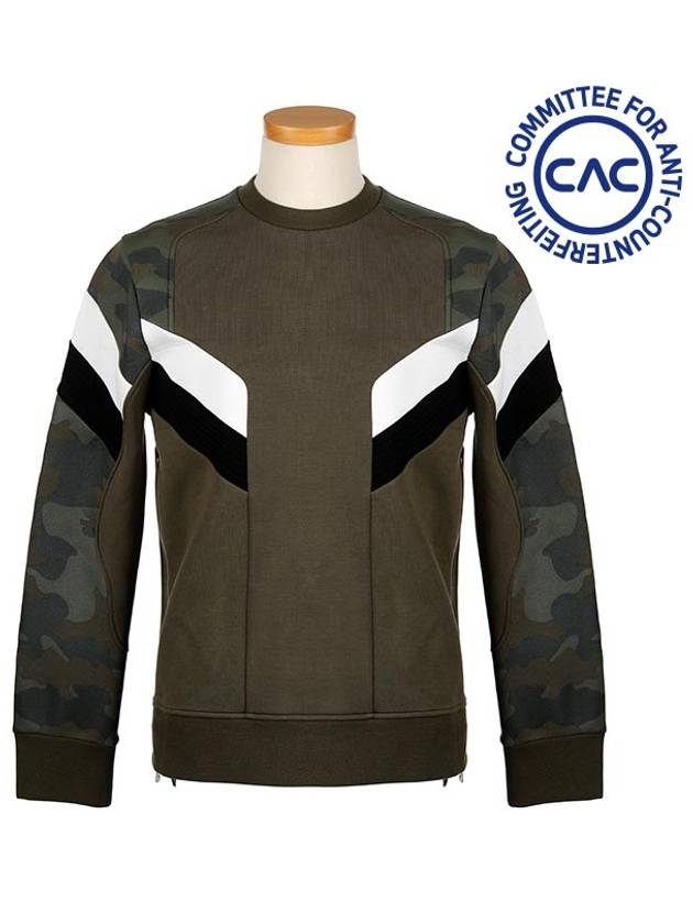 Men's Camouflage Sweatshirt Green - NEIL BARRETT - BALAAN 3